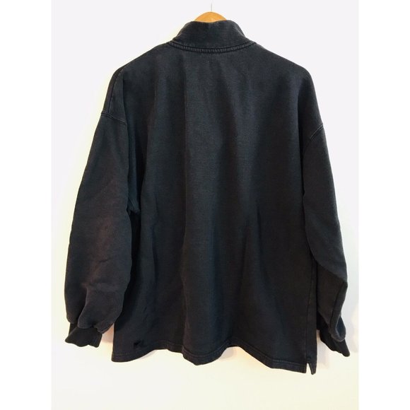 Hard Rock Cafe London Sweater Mens Large Blue Flaw - Picture 5 of 6